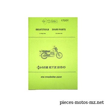 Spare parts and accessories for MZ ETZ 250/DE LUXE